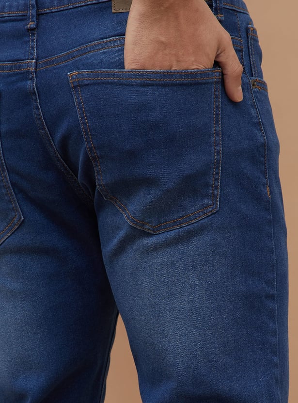 DENIMIZE Washed Slim Tapered Jeans