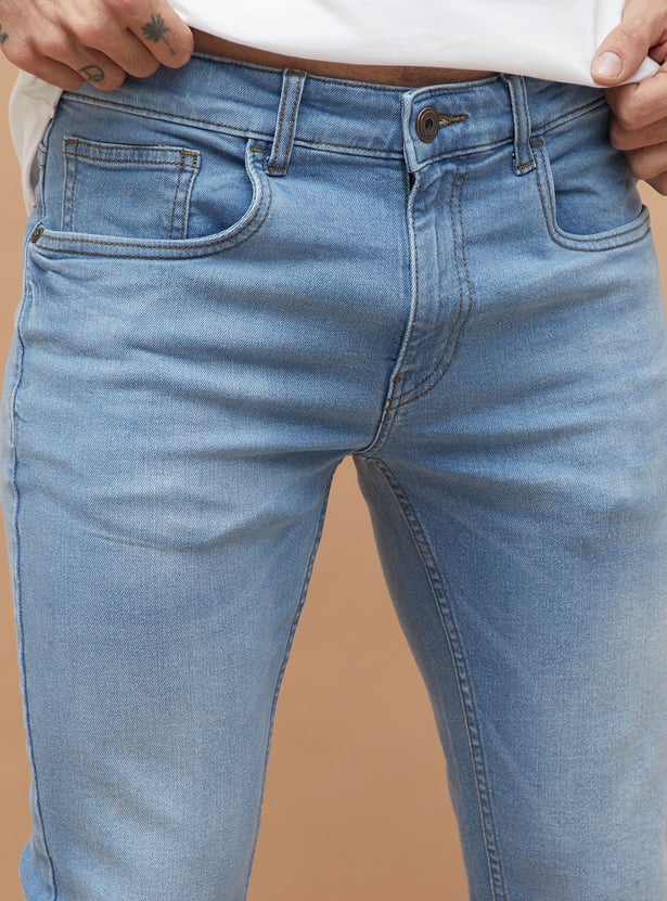 FORCA Light Washed Slim Tapered Jeans