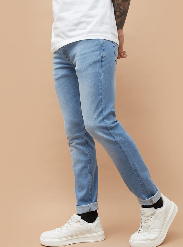 FORCA Light Washed Slim Tapered Jeans