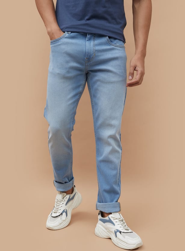 DENIMIZE Lightwashed Slim Tapered Jeans