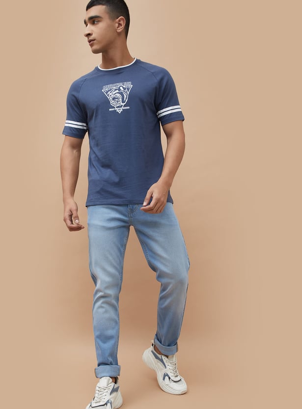 DENIMIZE Lightwashed Slim Tapered Jeans