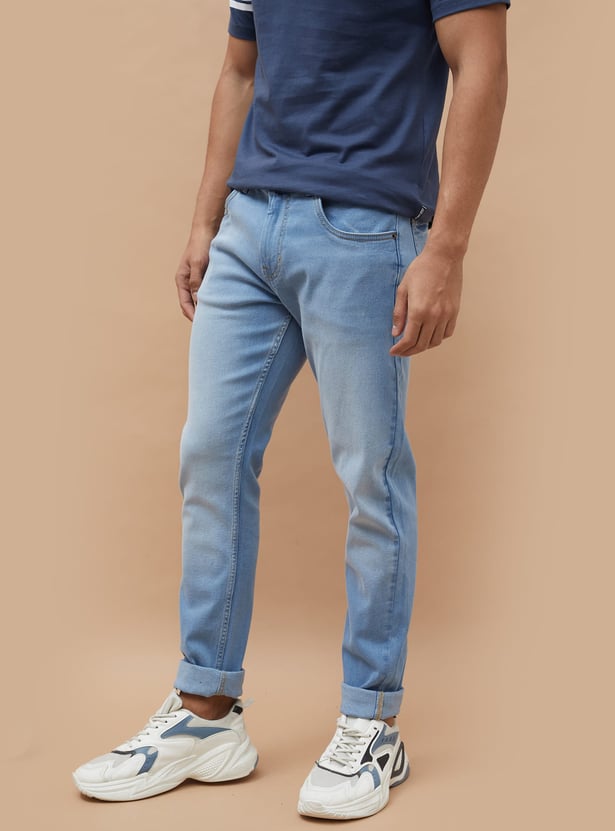 DENIMIZE Lightwashed Slim Tapered Jeans