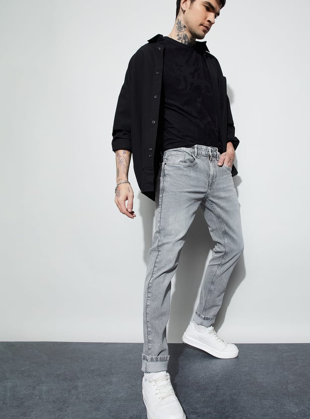 FORCA Washed Slim Tapered Jeans