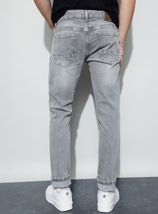 FORCA Washed Slim Tapered Jeans