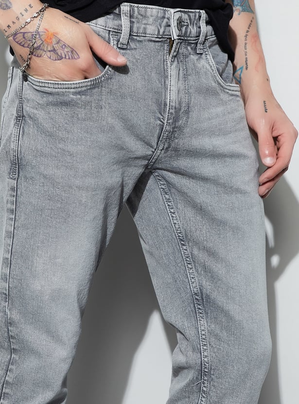 FORCA Washed Slim Tapered Jeans