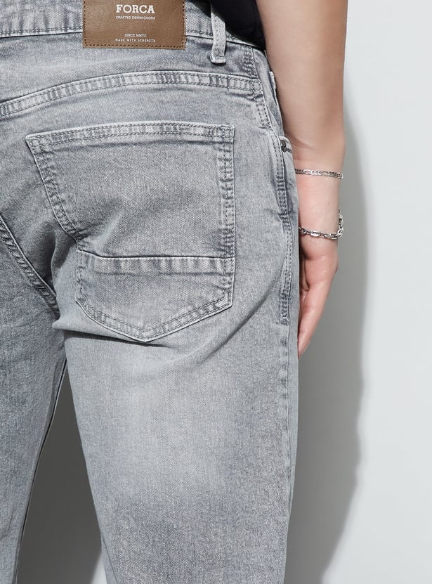FORCA Washed Slim Tapered Jeans