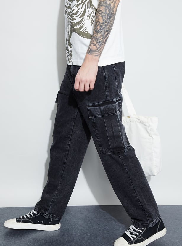 FORCA Washed Loose Fit Cargos