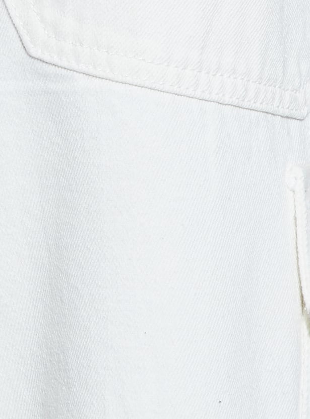 FORCA Solid Loose Fit Mid-Rise Cargos