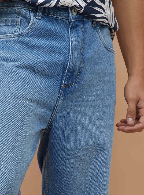 FORCA Light Washed Loose Fit Jeans