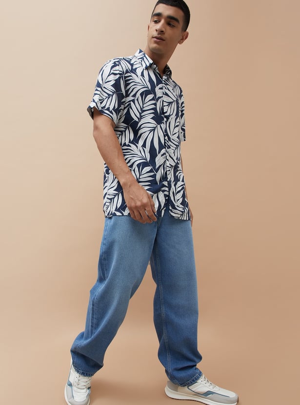 FORCA Light Washed Loose Fit Jeans