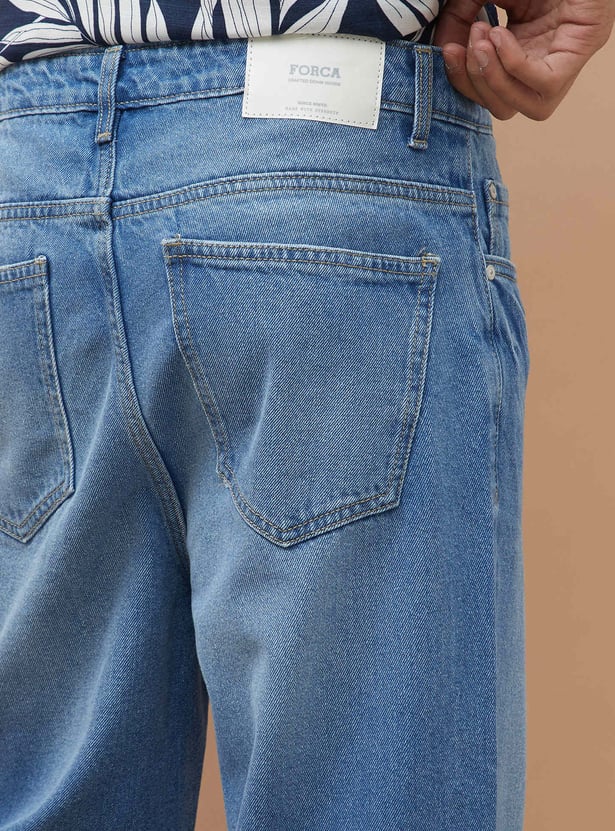 FORCA Light Washed Loose Fit Jeans