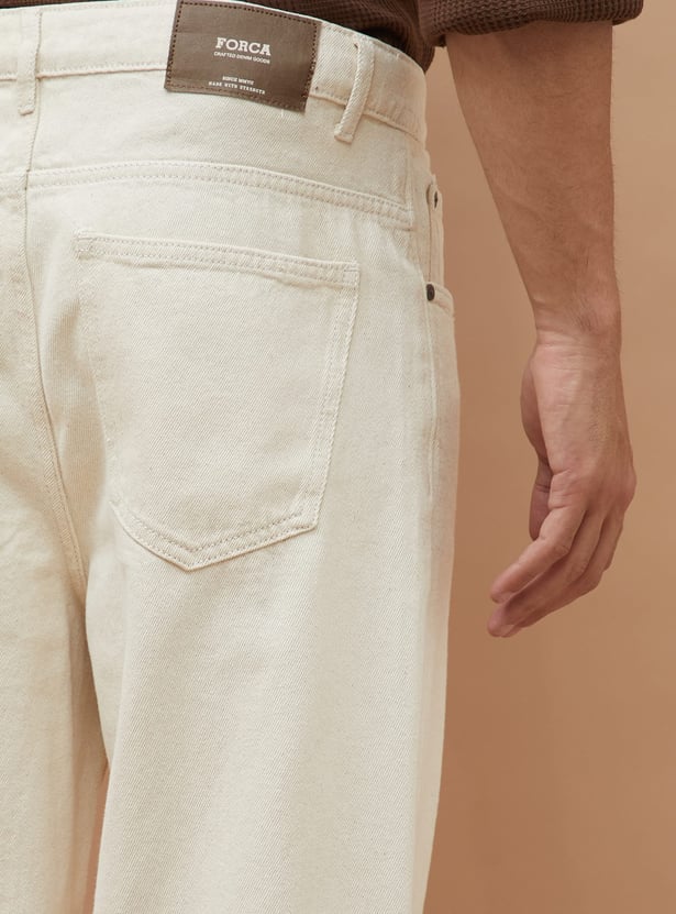 FORCA Textured Loose Fit Jeans