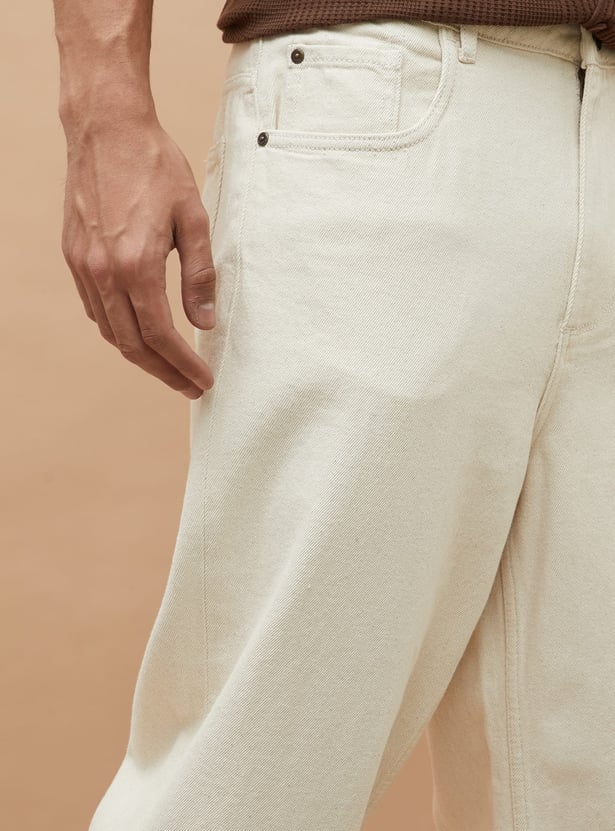 FORCA Textured Loose Fit Jeans