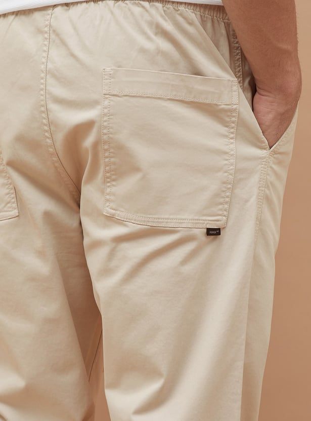FORCA Solid Regular Fit Trousers