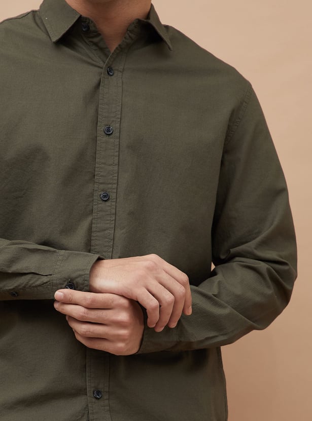 FORCA Textured Regular Fit Shirt