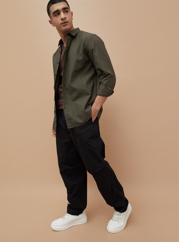 FORCA Textured Regular Fit Shirt