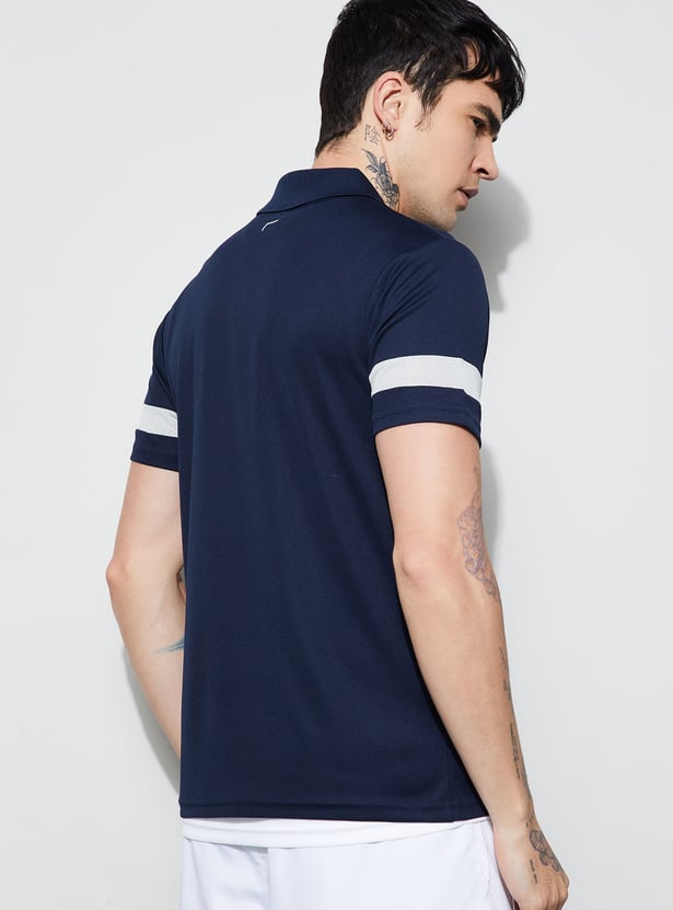 FAME FOREVER ACTIVE Printed Johnny Collar T-shirt