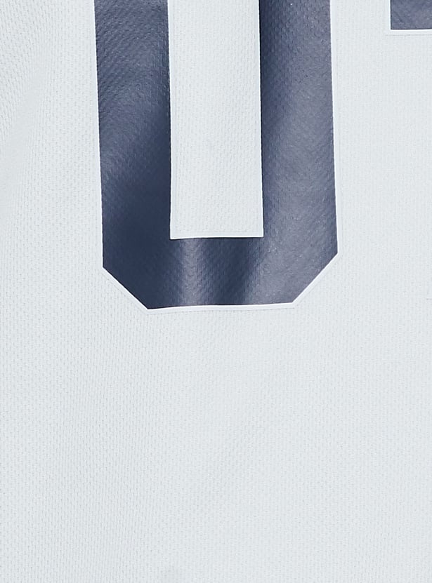 FAME FOREVER ACTIVE Printed Johnny Collar T-shirt