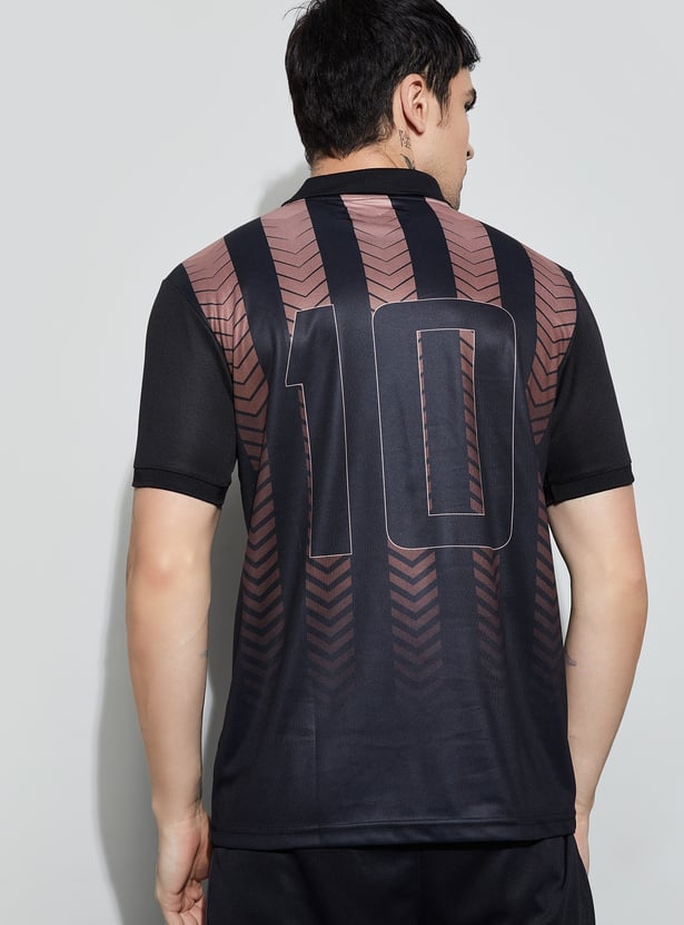 FAME FOREVER ACTIVE Printed Polo T-shirt