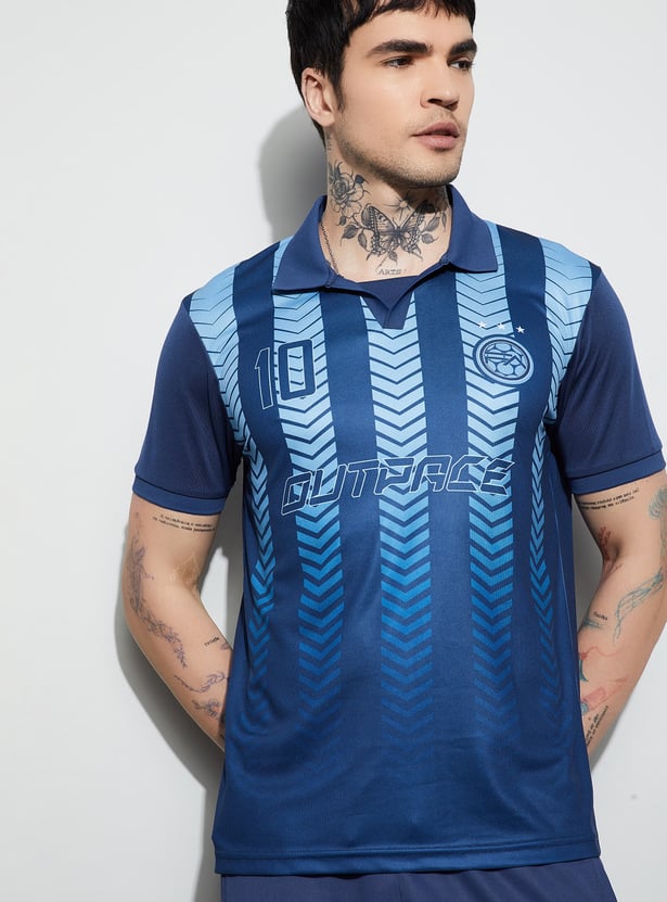 FAME FOREVER ACTIVE Printed Polo T-shirt