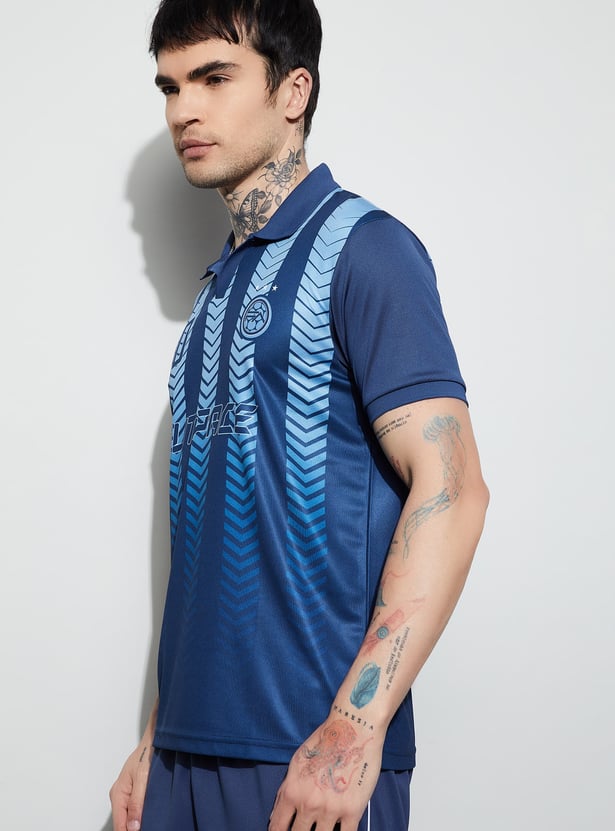 FAME FOREVER ACTIVE Printed Polo T-shirt