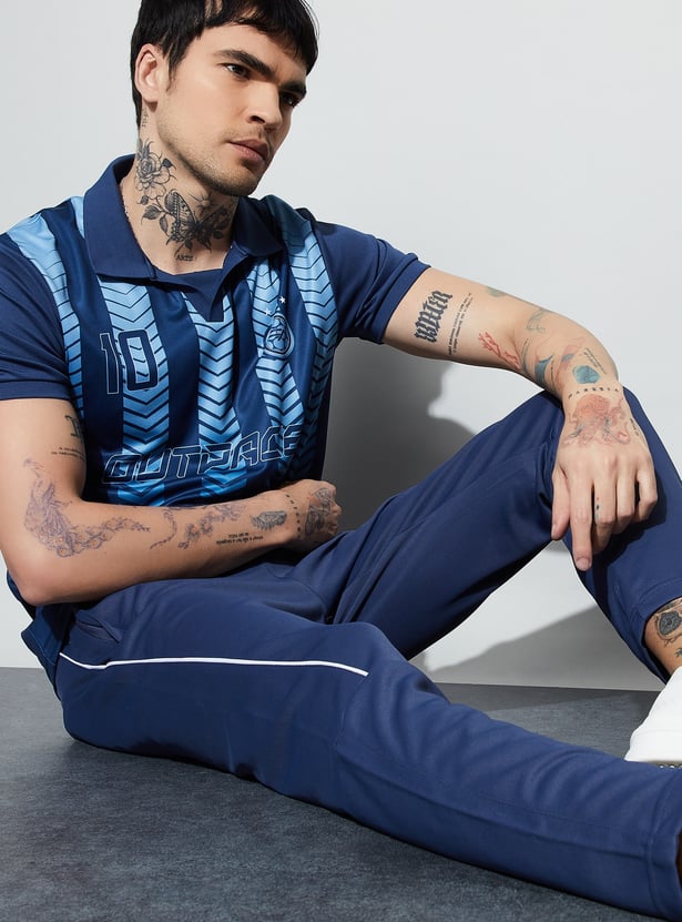 FAME FOREVER ACTIVE Printed Polo T-shirt