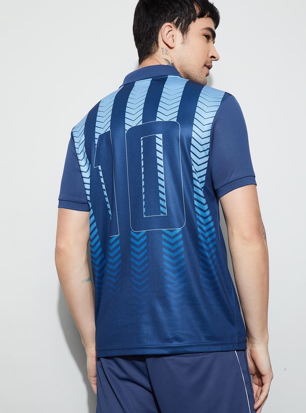 FAME FOREVER ACTIVE Printed Polo T-shirt