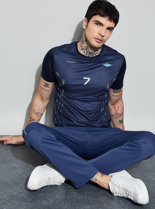FAME FOREVER ACTIVE Printed Crew Neck T-shirt