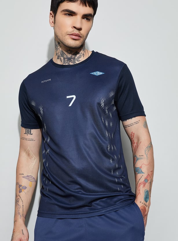 FAME FOREVER ACTIVE Printed Crew Neck T-shirt