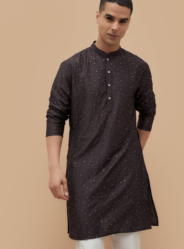 MELANGE Embroidered Straight Kurta