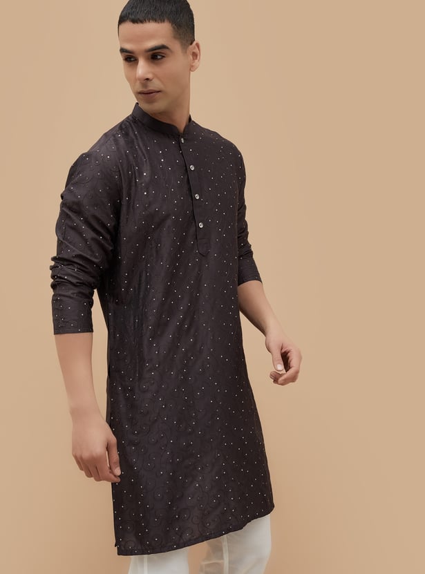 MELANGE Embroidered Straight Kurta