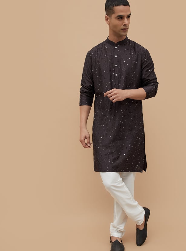 MELANGE Embroidered Straight Kurta