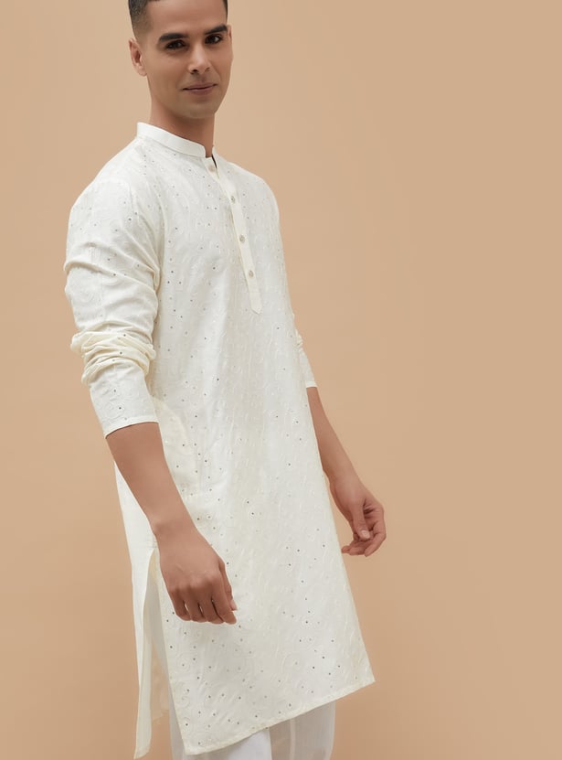 MELANGE Embroidered Straight Kurta