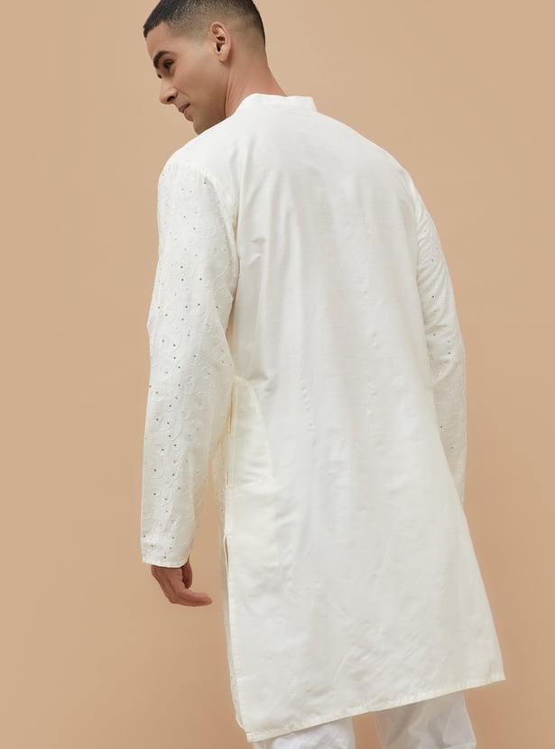 MELANGE Embroidered Straight Kurta