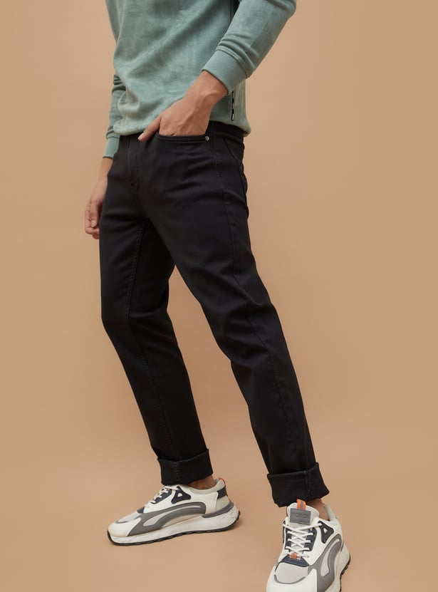 BOSSINI Solid Slim Straight Trousers
