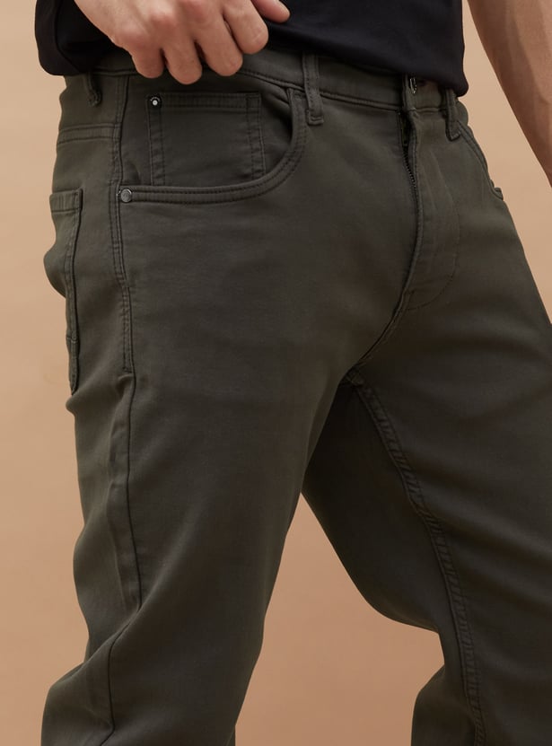 BOSSINI Solid Slim Straight Trousers