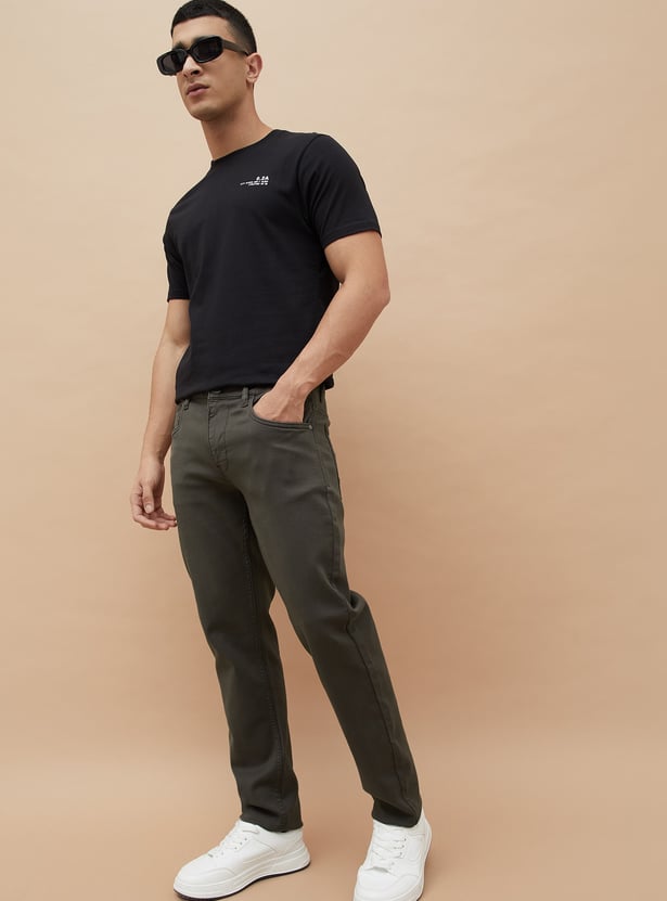 BOSSINI Solid Slim Straight Trousers