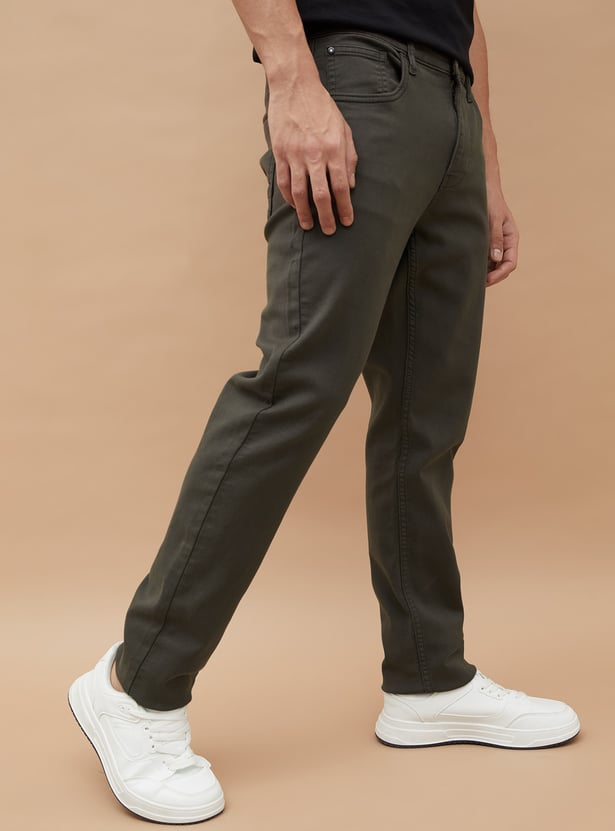 BOSSINI Solid Slim Straight Trousers