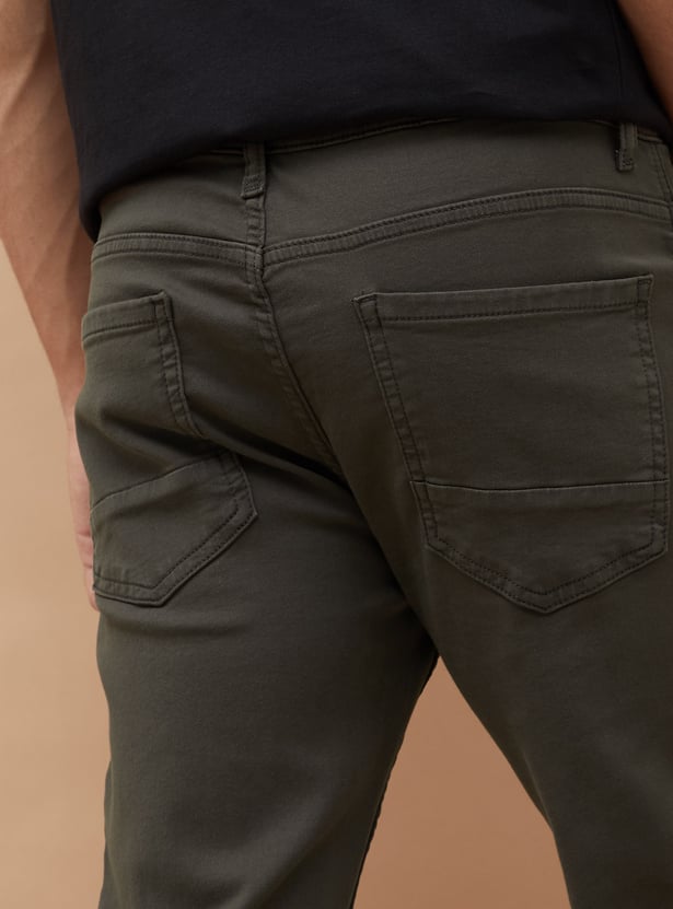 BOSSINI Solid Slim Straight Trousers