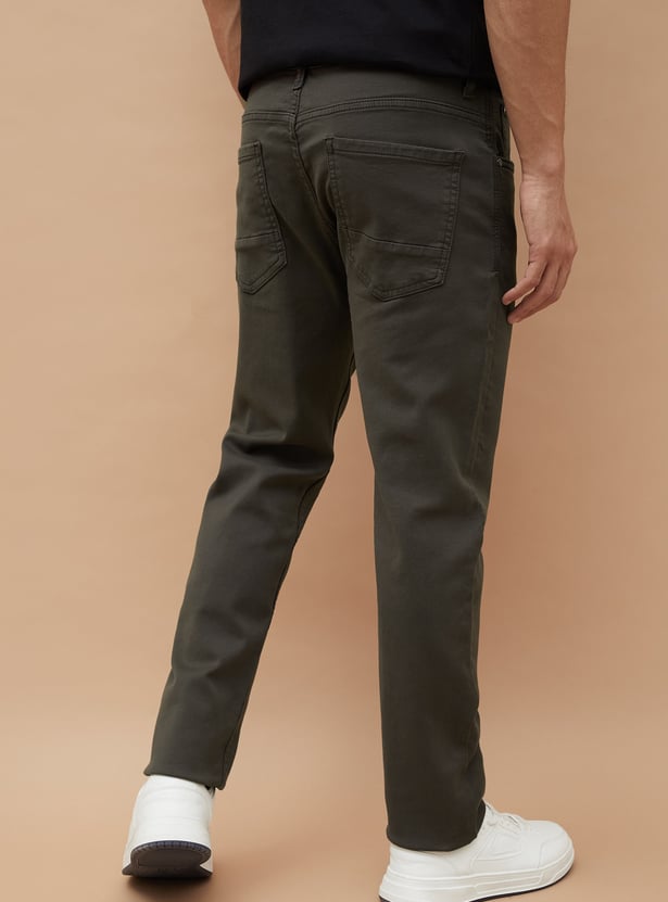 BOSSINI Solid Slim Straight Trousers
