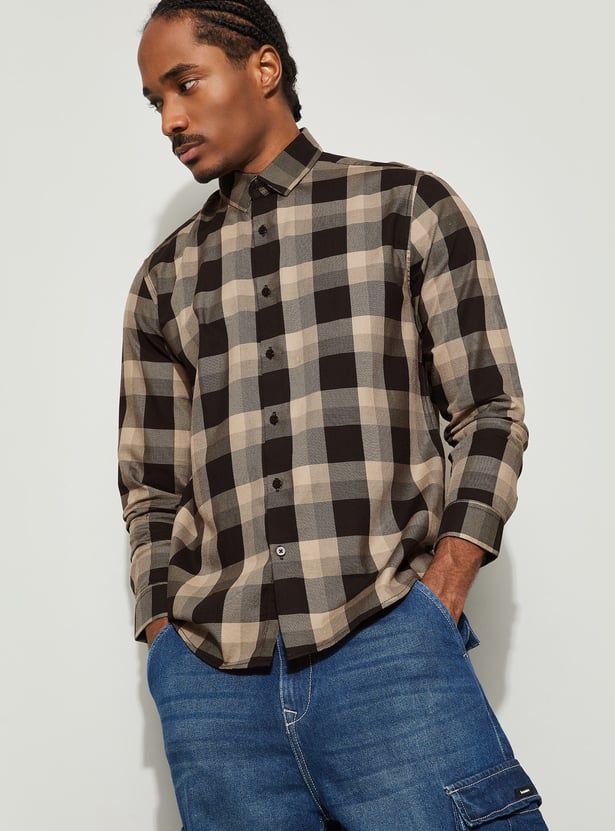 BOSSINI Checked Regular Fit Shirt
