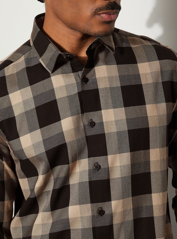 BOSSINI Checked Regular Fit Shirt