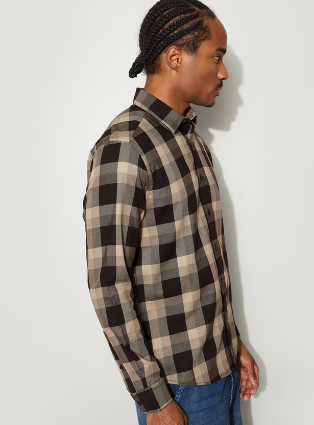 BOSSINI Checked Regular Fit Shirt