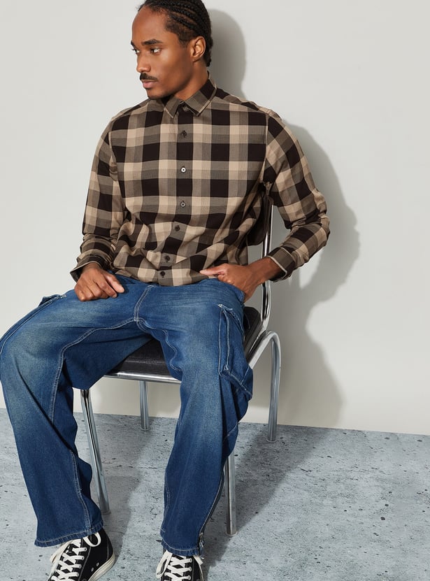 BOSSINI Checked Regular Fit Shirt