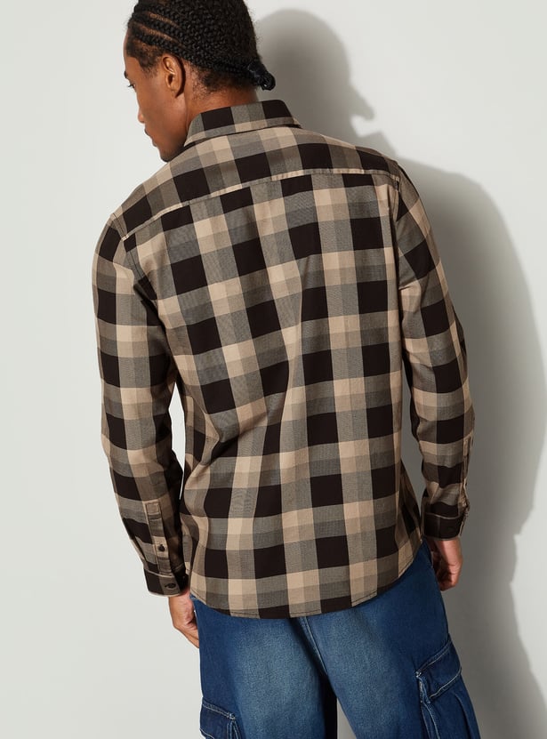 BOSSINI Checked Regular Fit Shirt