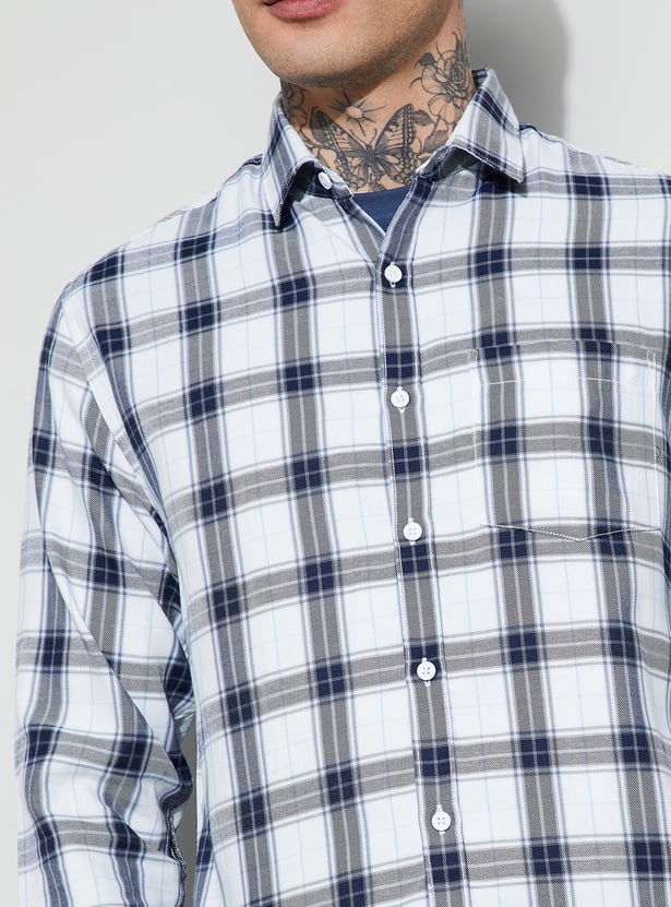 FAME FOREVER Checked Smart Fit Shirt