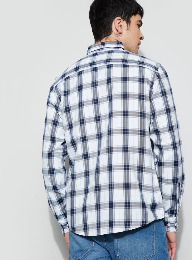 FAME FOREVER Checked Smart Fit Shirt