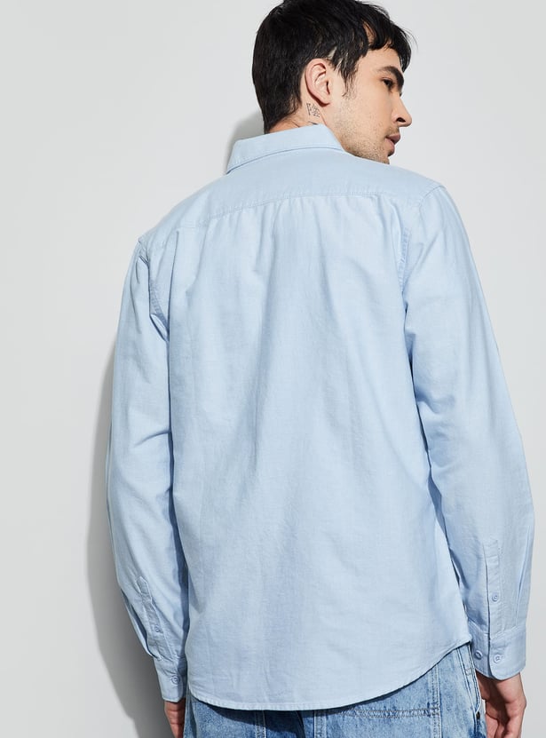 FAME FOREVER Solid Smart Fit Shirt