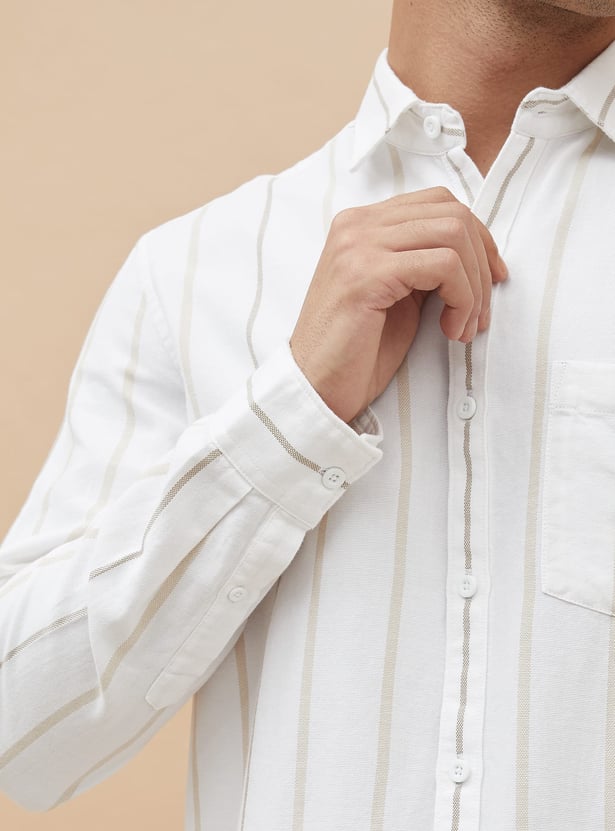 FAME FOREVER Striped Smart Fit Shirt