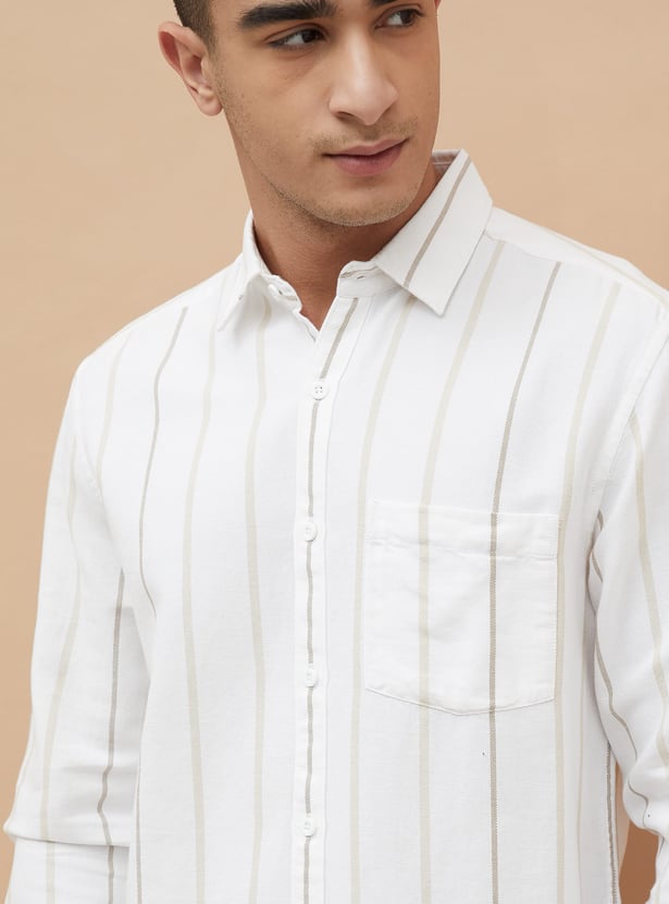 FAME FOREVER Striped Smart Fit Shirt